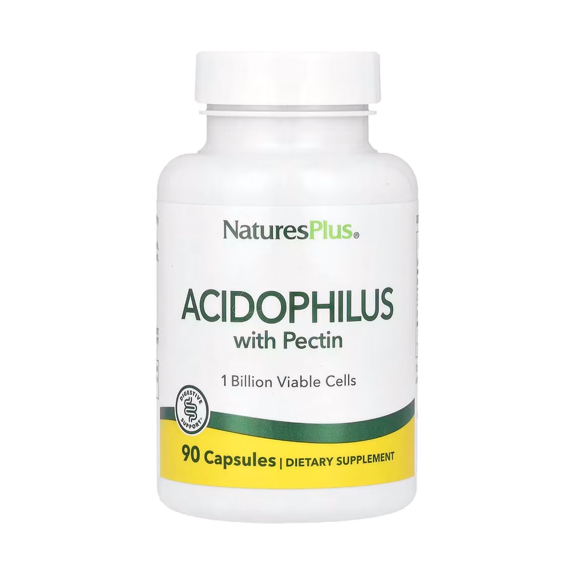 

Уцінка! Ацидофільні бактерії з пектином NaturesPlus Acidophilus With Pectin, 90 капсул