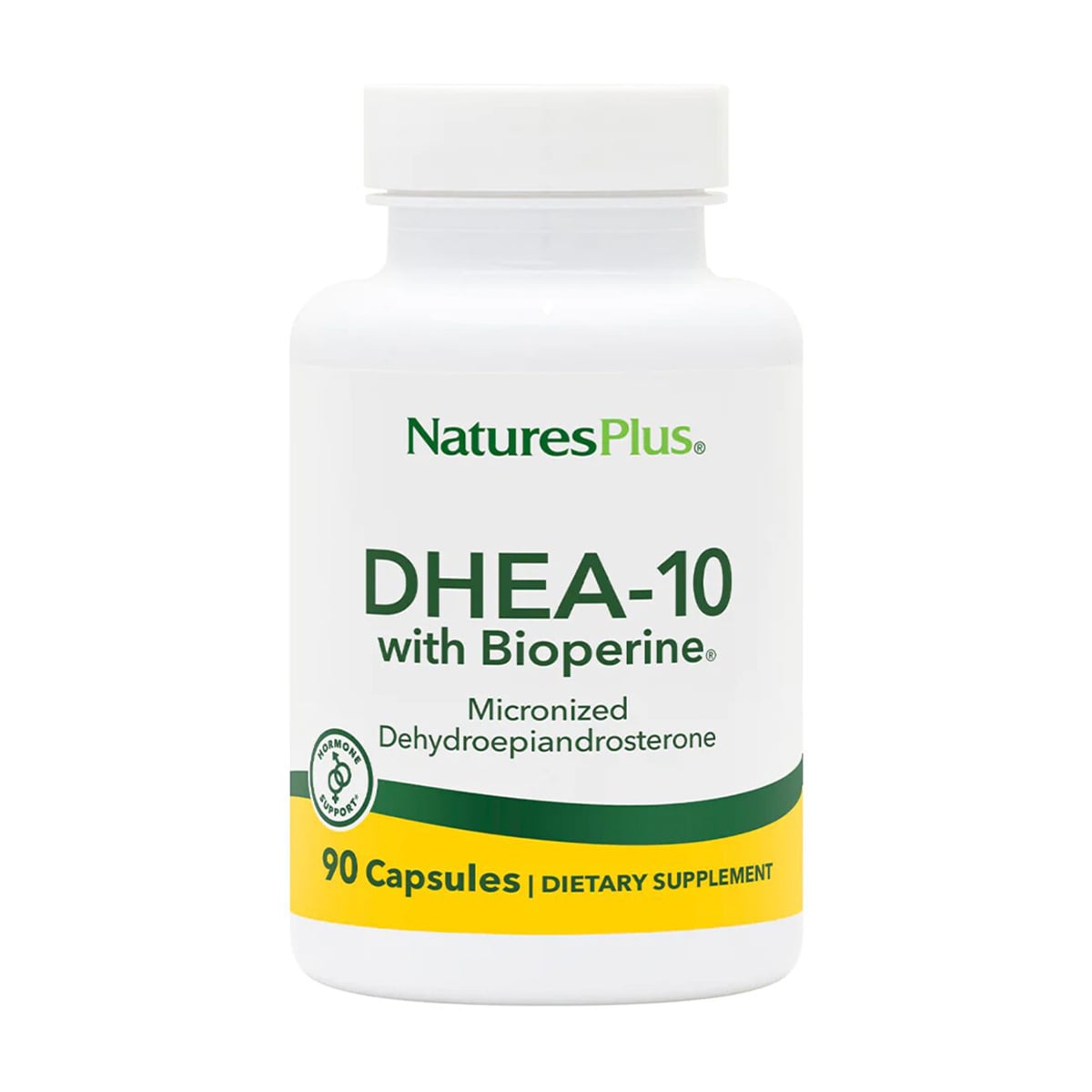 

Дегідроепіандростерон з біоперином NaturesPlus DHEA-10 With Bioperine, 90 капсул