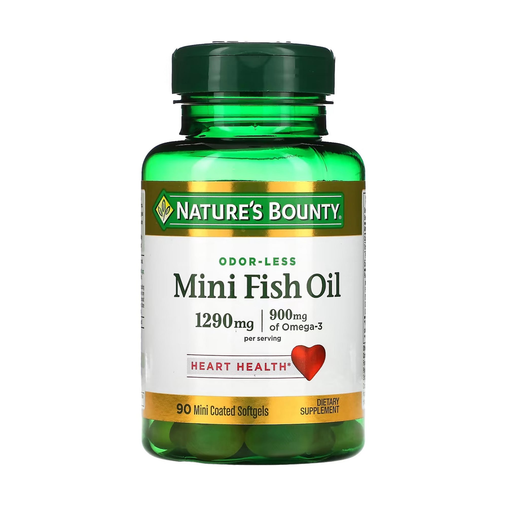 

Риб'ячий жир Nature's Bounty Odor-Less Mini Fish Oil 1290 мг, 90 гелевих міні-капсул