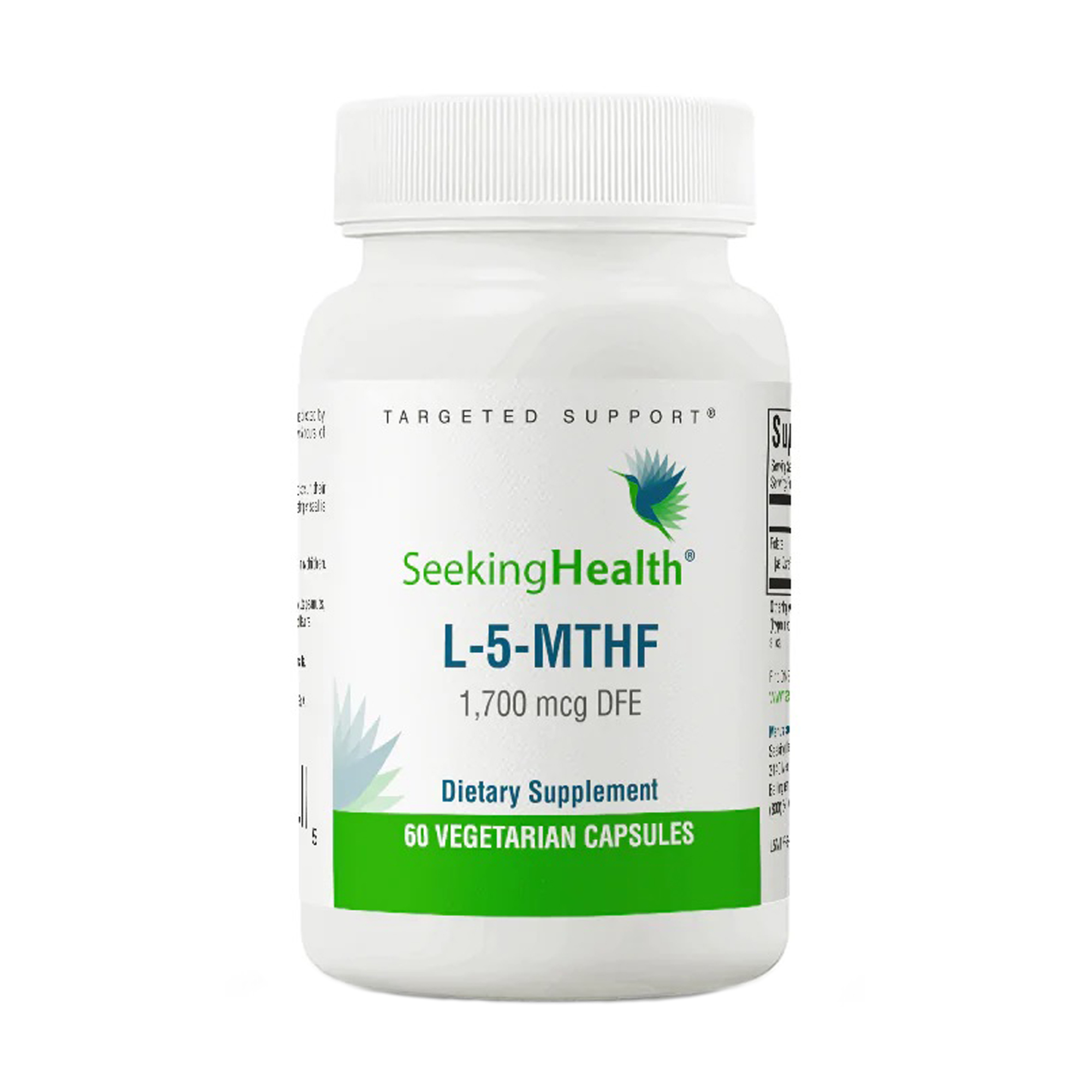 

Метилфолат Seeking Health L-5-MTHF 1700 мкг, 60 капсул