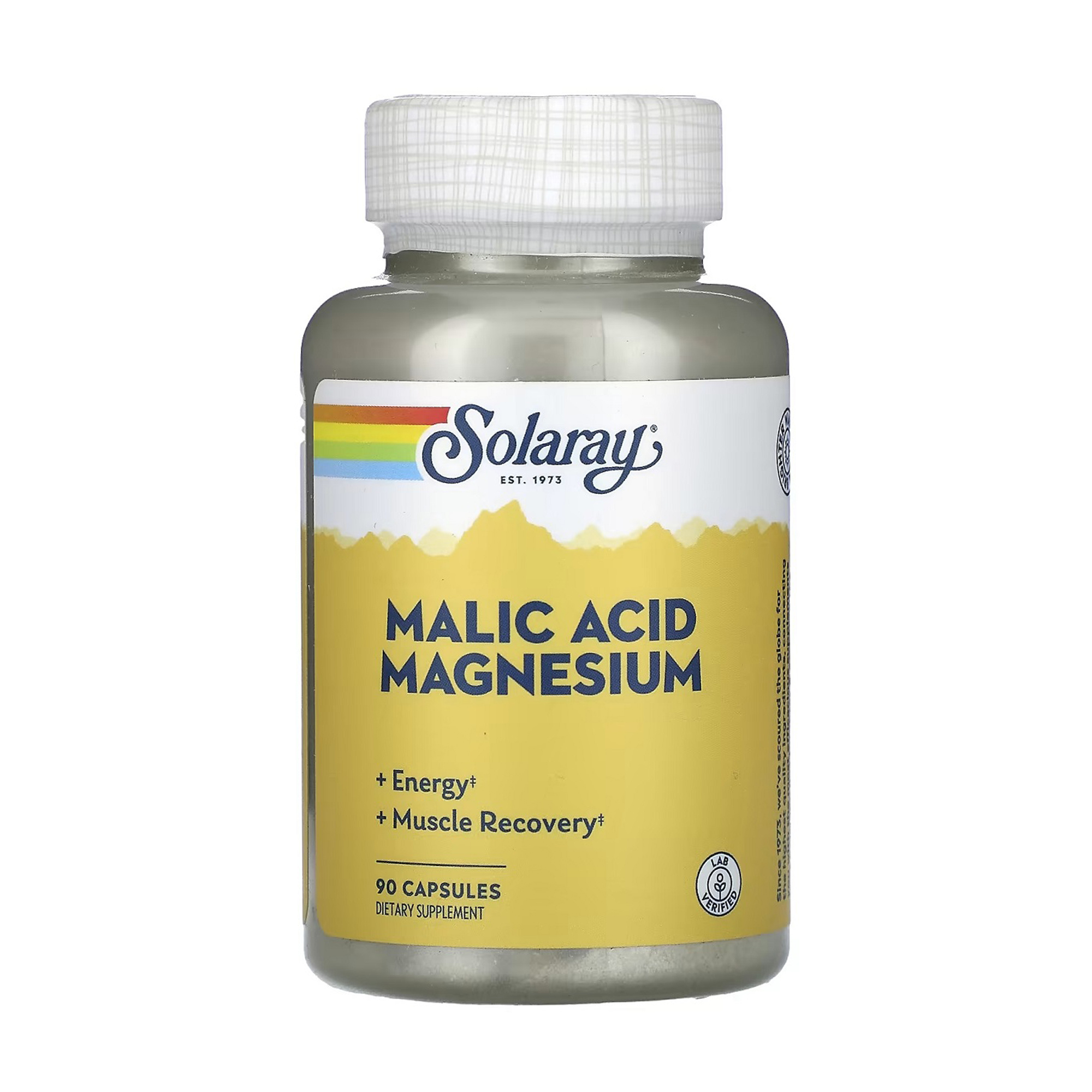 

Яблучна кислота та магній Solaray Malic Acid Magnesium, 90 капсул
