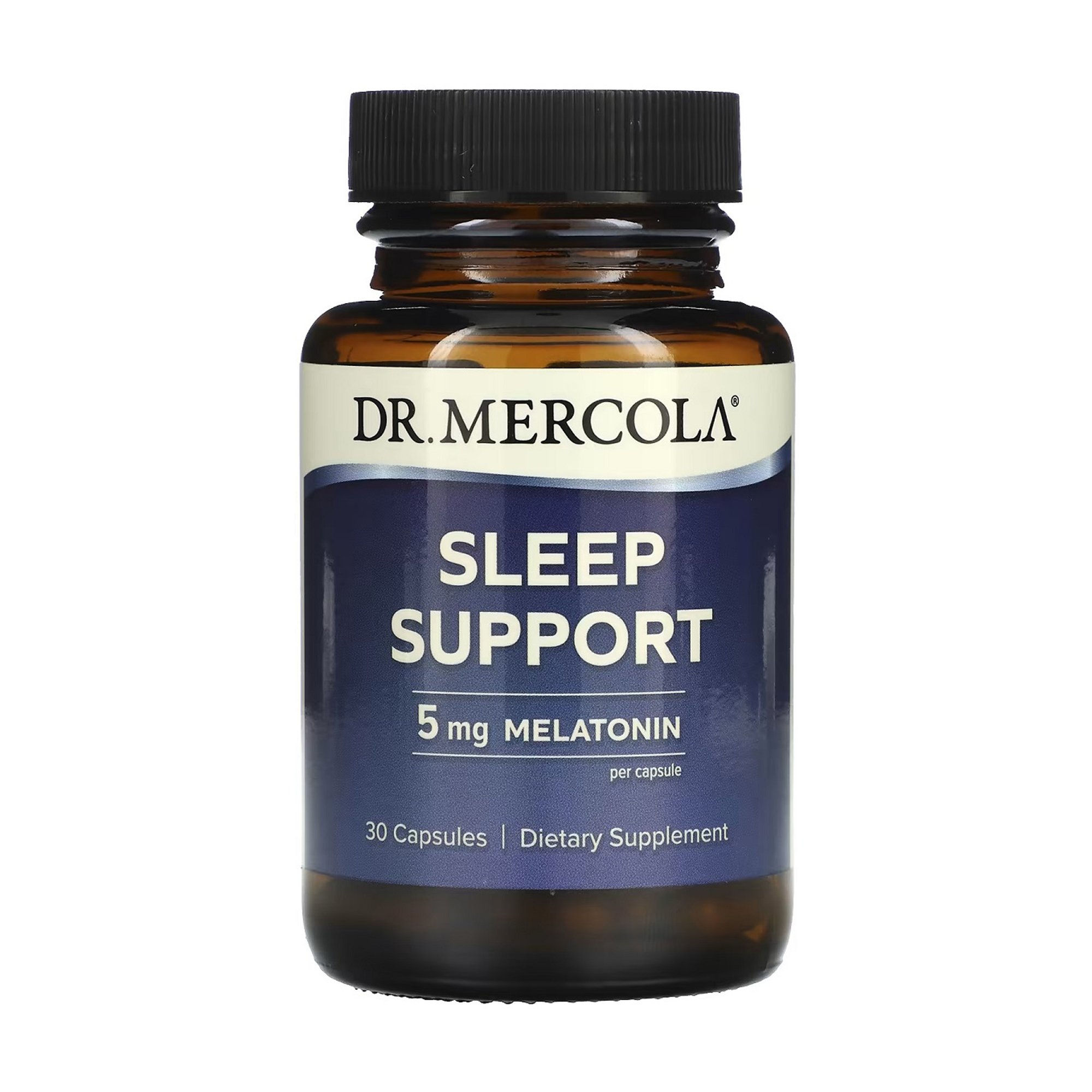 

Підтримка сну Мелатонін Dr. Mercola Sleep Support Melatonin 5 мг, 30 капсул
