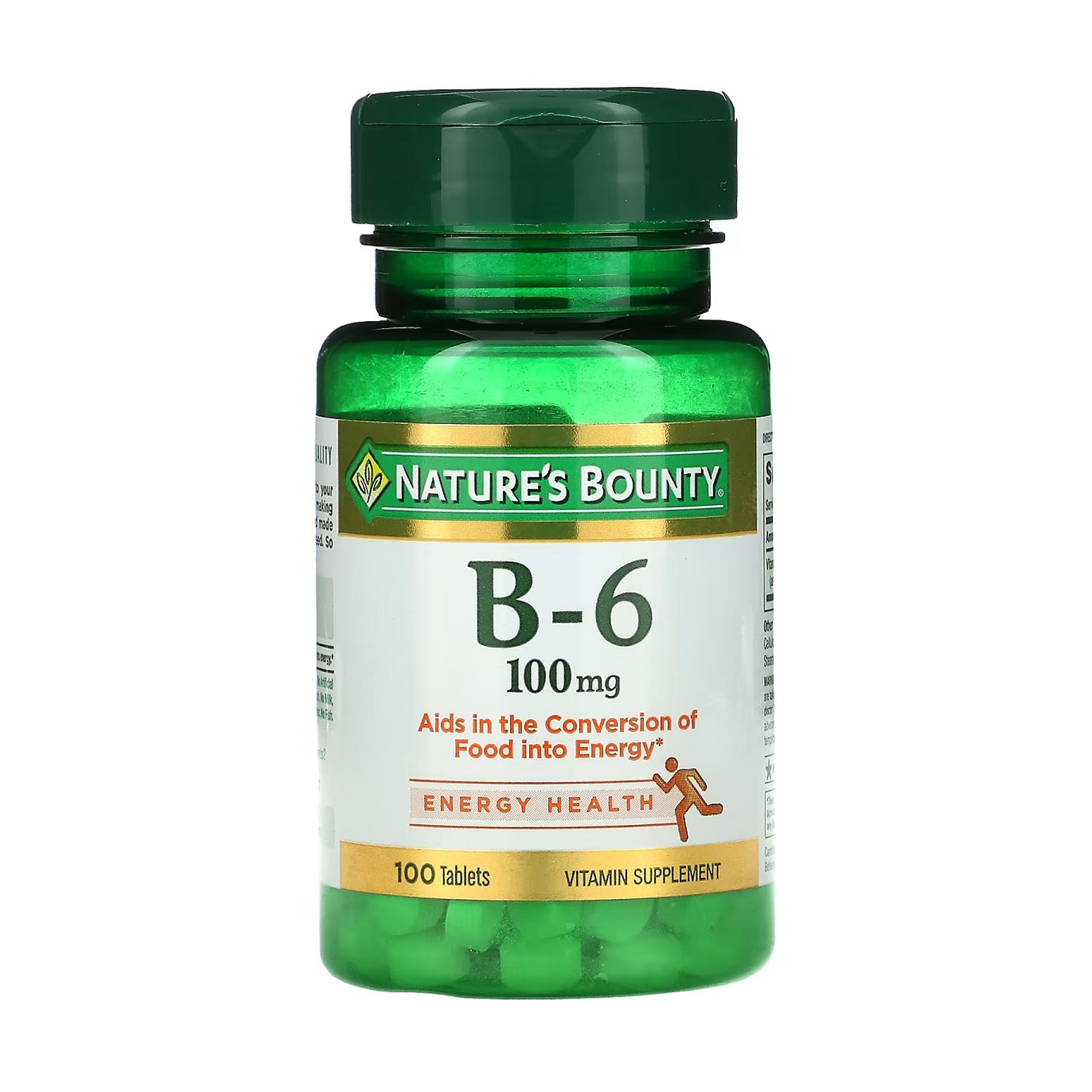 

Вітамін B6 Nature's Bounty Vitamin B6, 100 мг, 100 таблеток