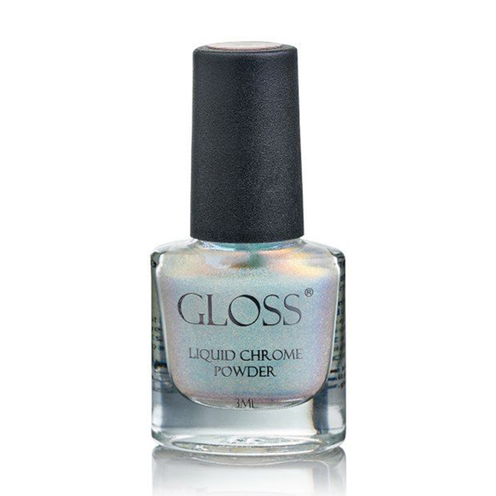 

Уцінка! Рідка втирка для нігтів Gloss Liquid Chrome Powder 012, 3 мл