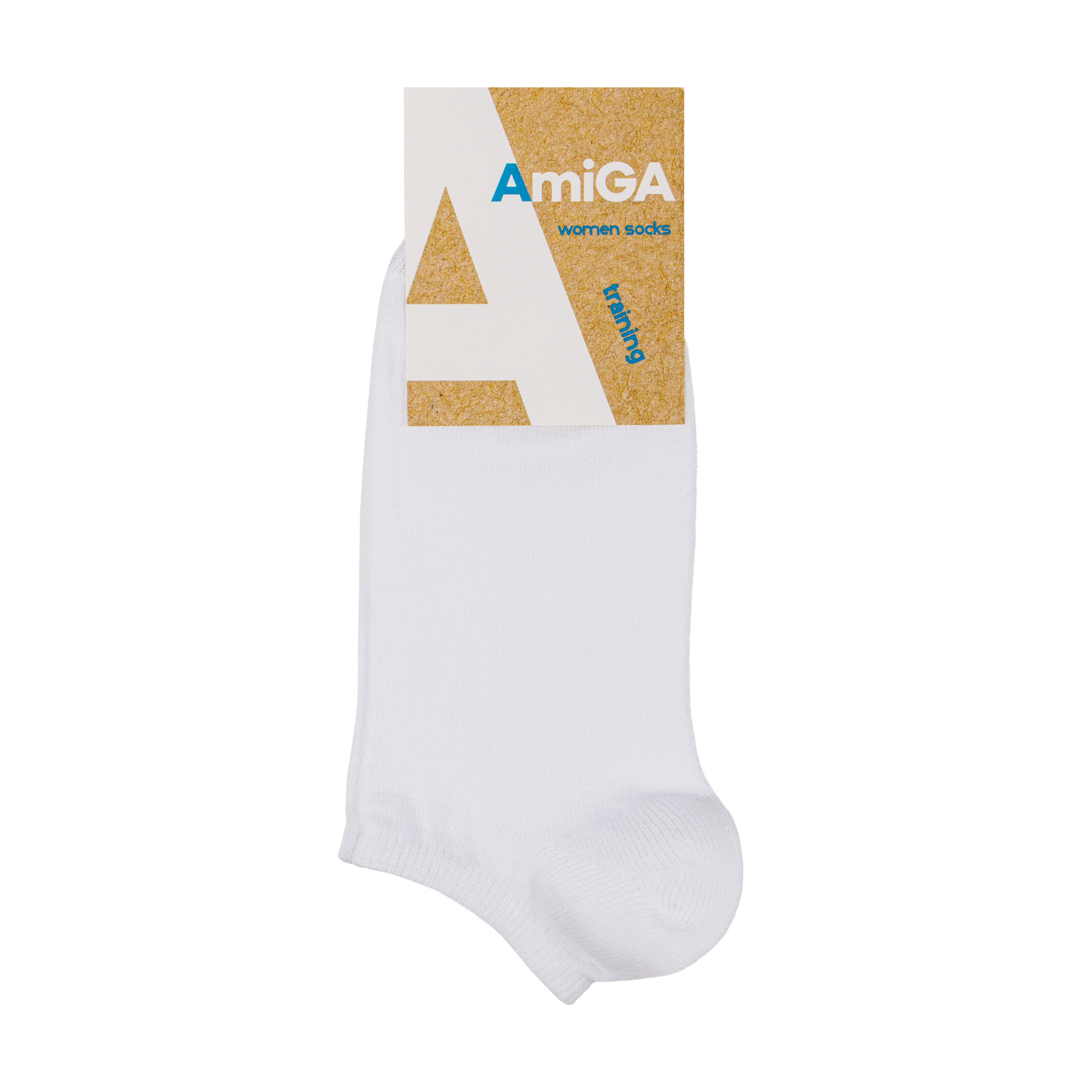 

Шкарпетки жіночі AmiGA В01 короткі, білі, розмір 23-25