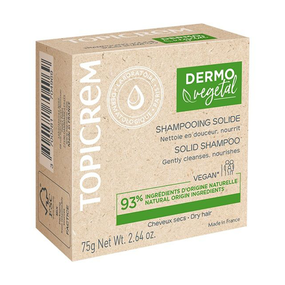 

Уцінка! Твердий шампунь для волосся Topicrem Dermovegetal Solid Shampoo, 75 г