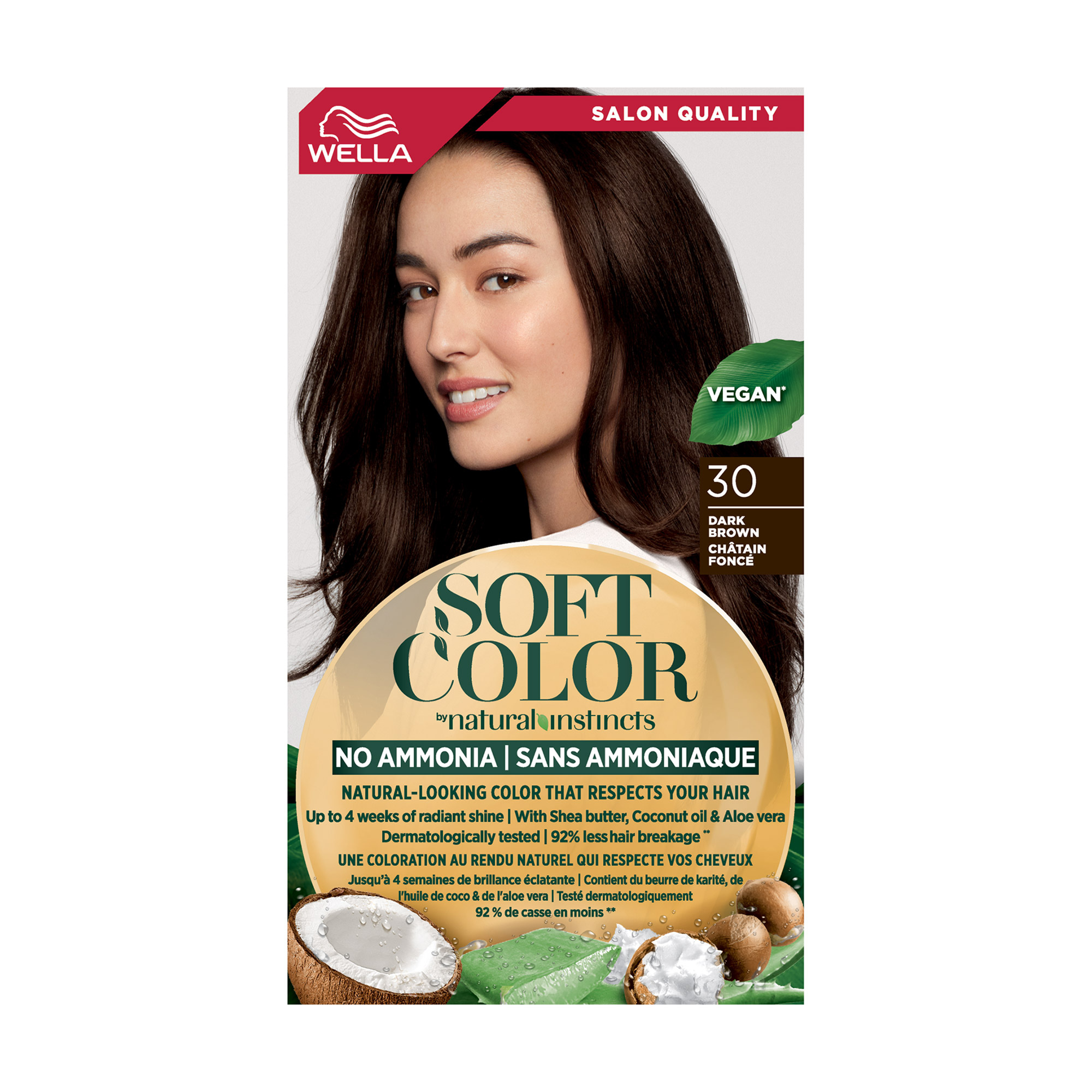 

Уцінка! Фарба для волосся Wella Soft Color без аміаку 30 Темно-коричневий, 125 мл