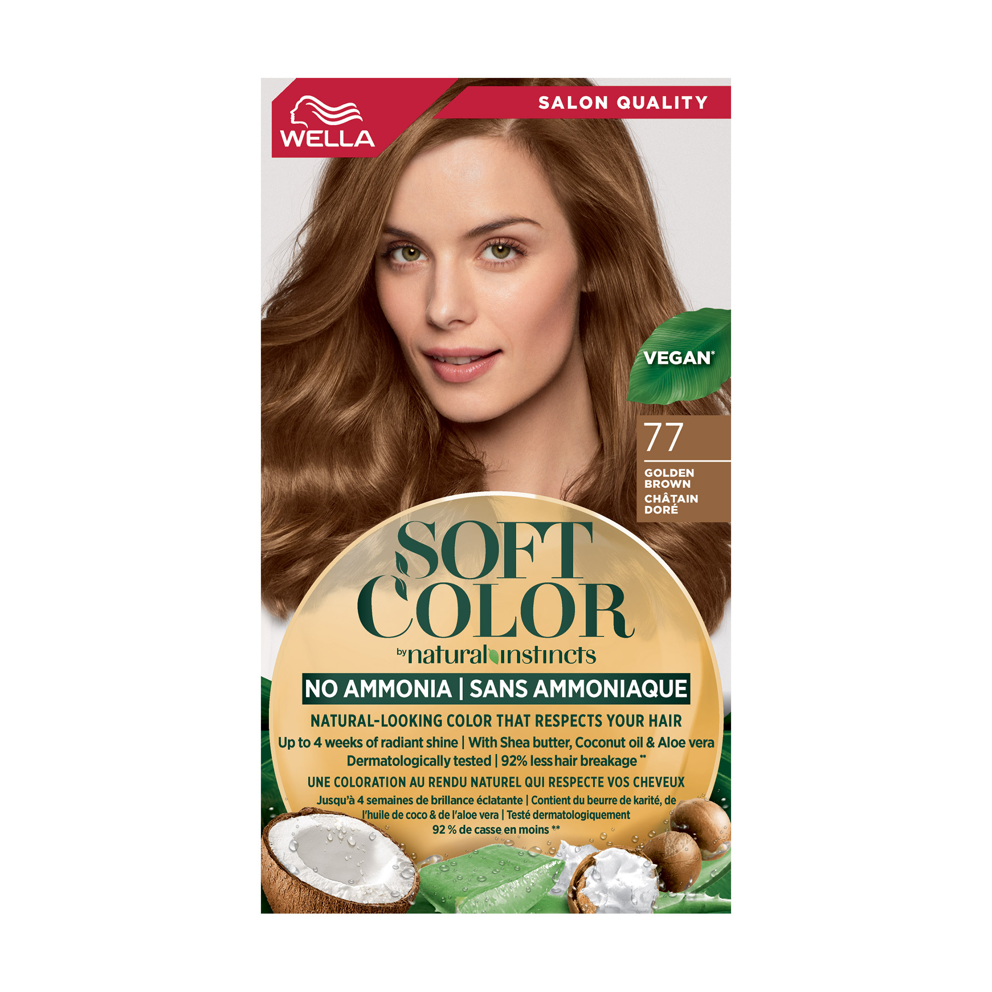 

Фарба для волосся WELLA Soft Color без аміаку 77 Золотисто-коричневий, 125 мл
