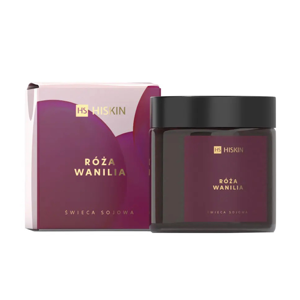 

Аромасвічка у склянці HiSkin Троянда та ваніль, 100 мл