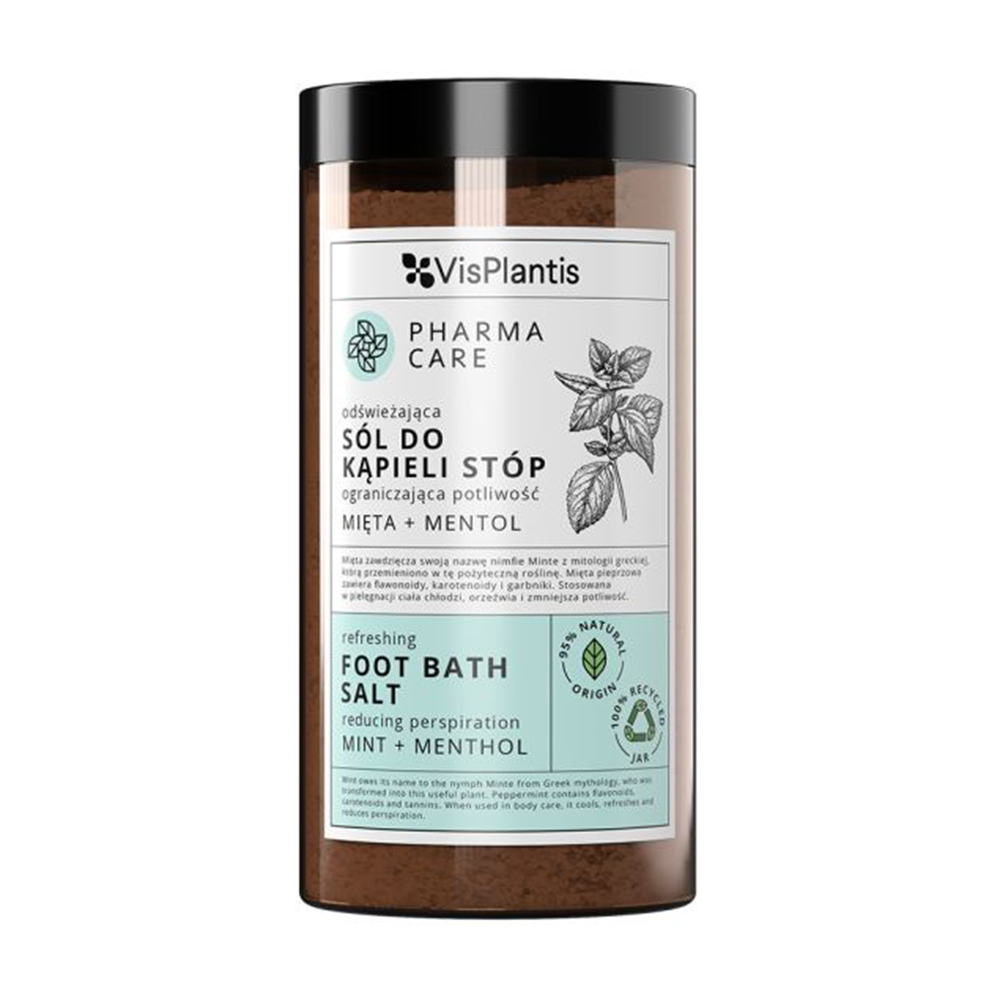 

Освіжальна сольова ванночка для ніг Pharma Care Foot Bath Salt М'ята та ментол, 560 г