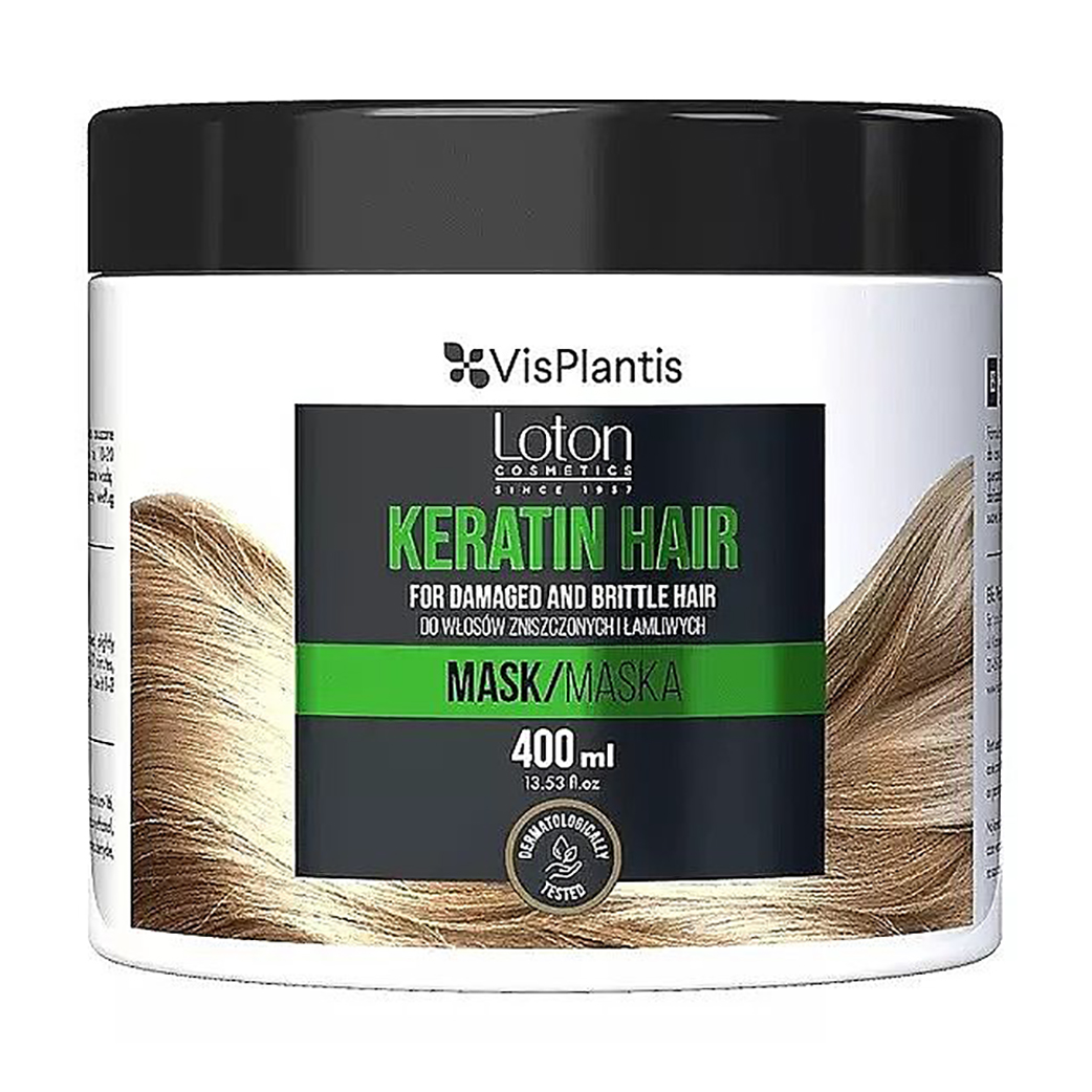 

Уцінка! Маска Loton Cosmetics Keratin Hair Mask для пошкодженого та ламкого волосся, з кератином, 400 мл