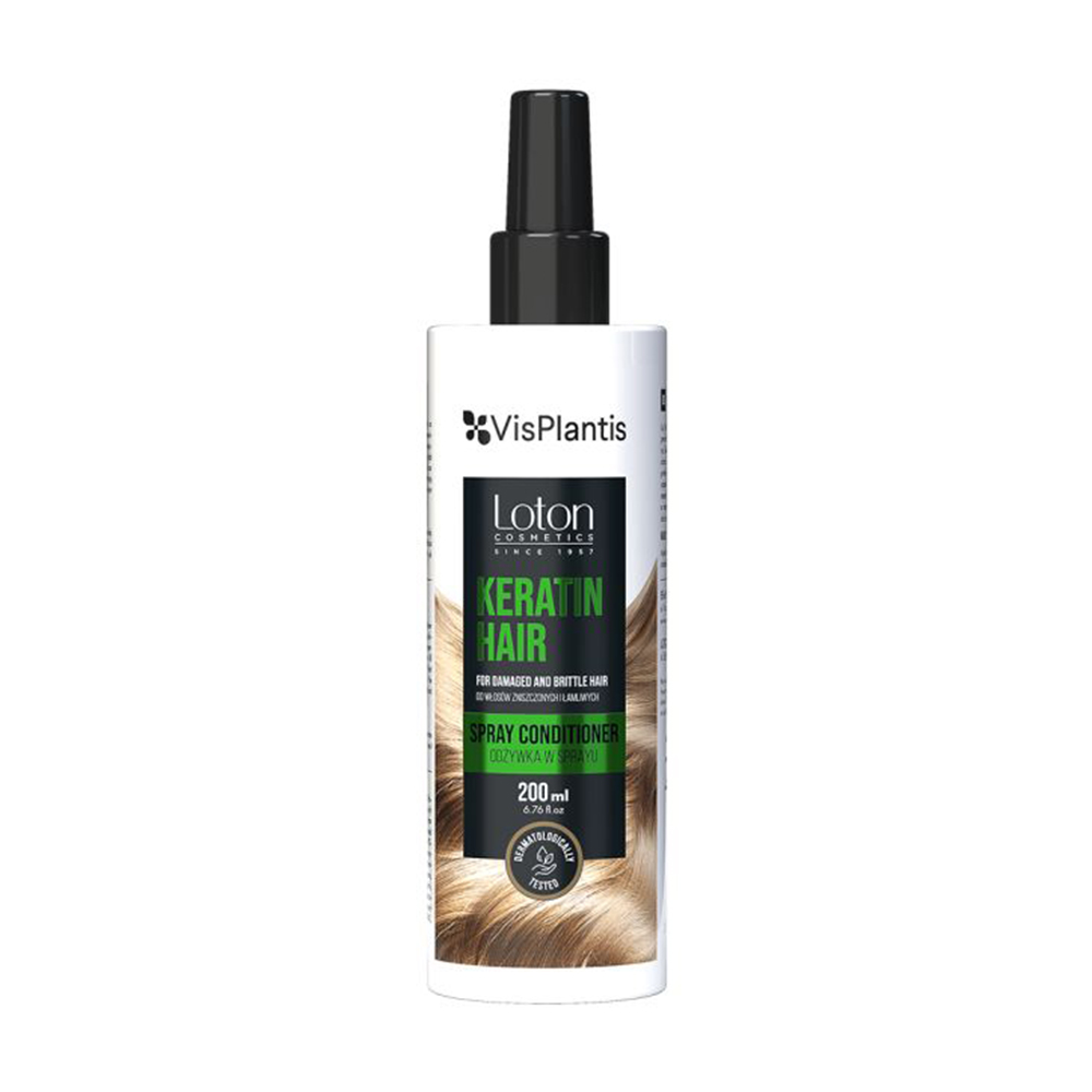 

Уцінка! Спрей-кондиціонер Loton Cosmetics Keratin Hair Spray Conditioner для пошкодженого та ламкого волосся, з кератином, 200 мл