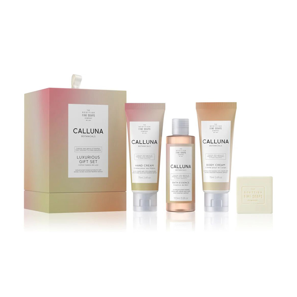 

Уцінка! Подарунковий набір Scottish Fine Soaps Calluna Botanicals (крем для рук, 75 мл + крем для тіла, 75 мл + піна для ванни, 100 мл + мило, 40 г)