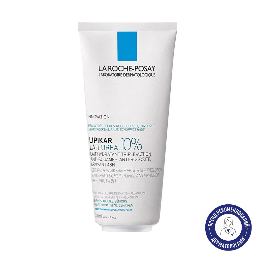 

Уцінка! Молочко La Roche-Posay Lipikar Urea 10% з сечовиною, проти сухості, лущення й загрубіння шкіри тіла дітей, дорослих та людей літнього віку, 200 мл