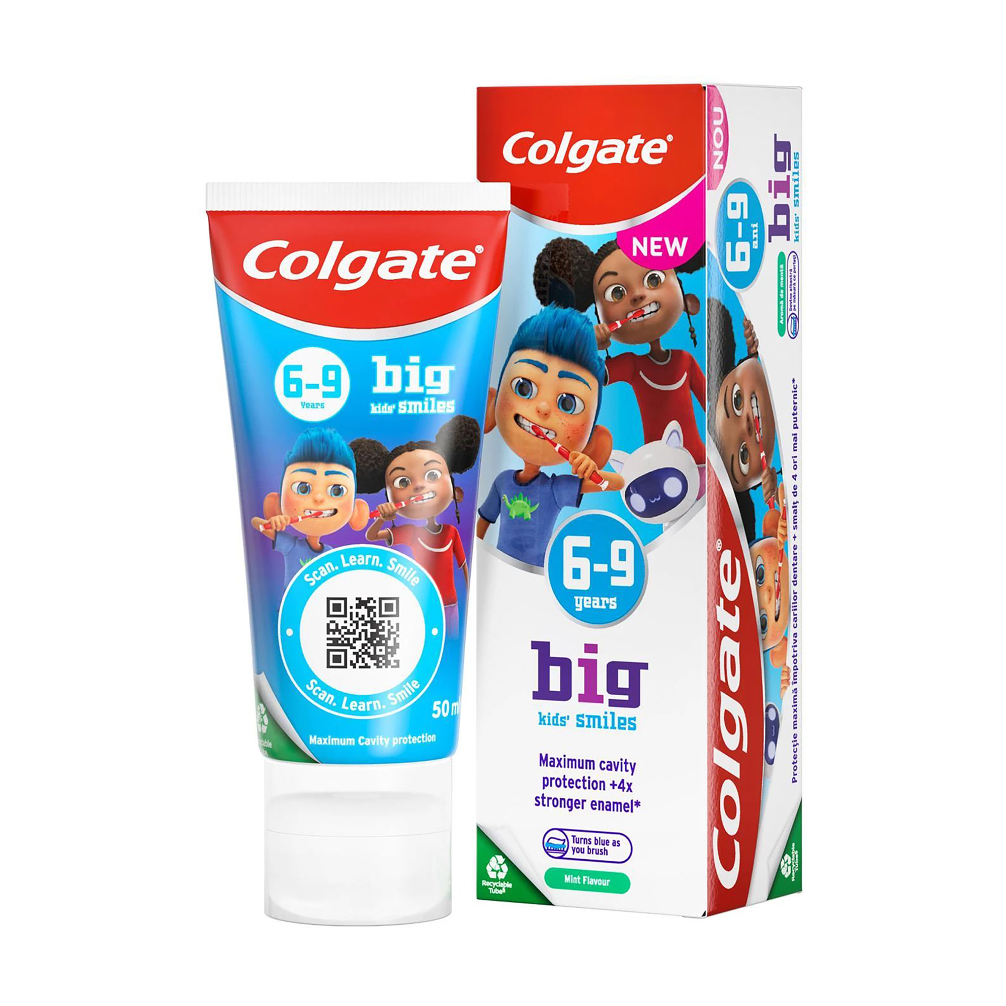 

Зубна паста для дітей Colgate Big Kids Smiles від 6 до 9 років Ніжна м'ята, 50 мл