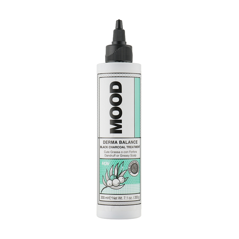 

Засіб Mood Derma Balance Black Charcoal Treatment для підготовки та очищення шкіри голови, 200 мл