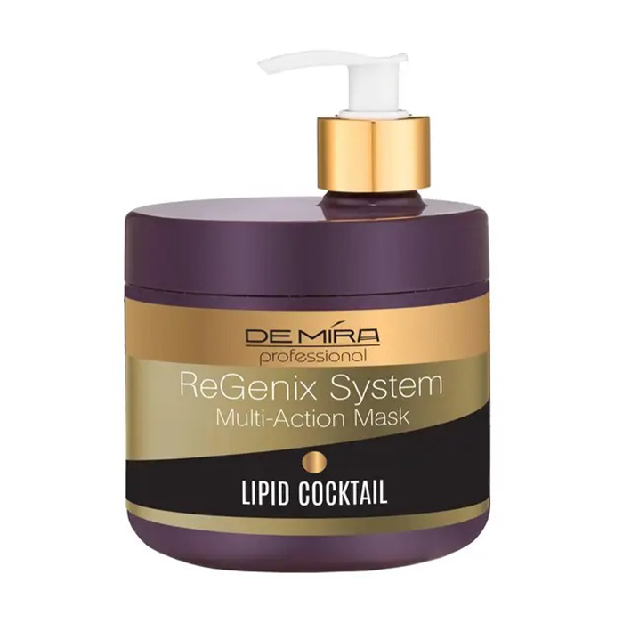 

Уцінка! Ліпідна коктейль-маска DeMira Professional ReGenix System Multi-Action Mask для відновлення волосся, 500 мл