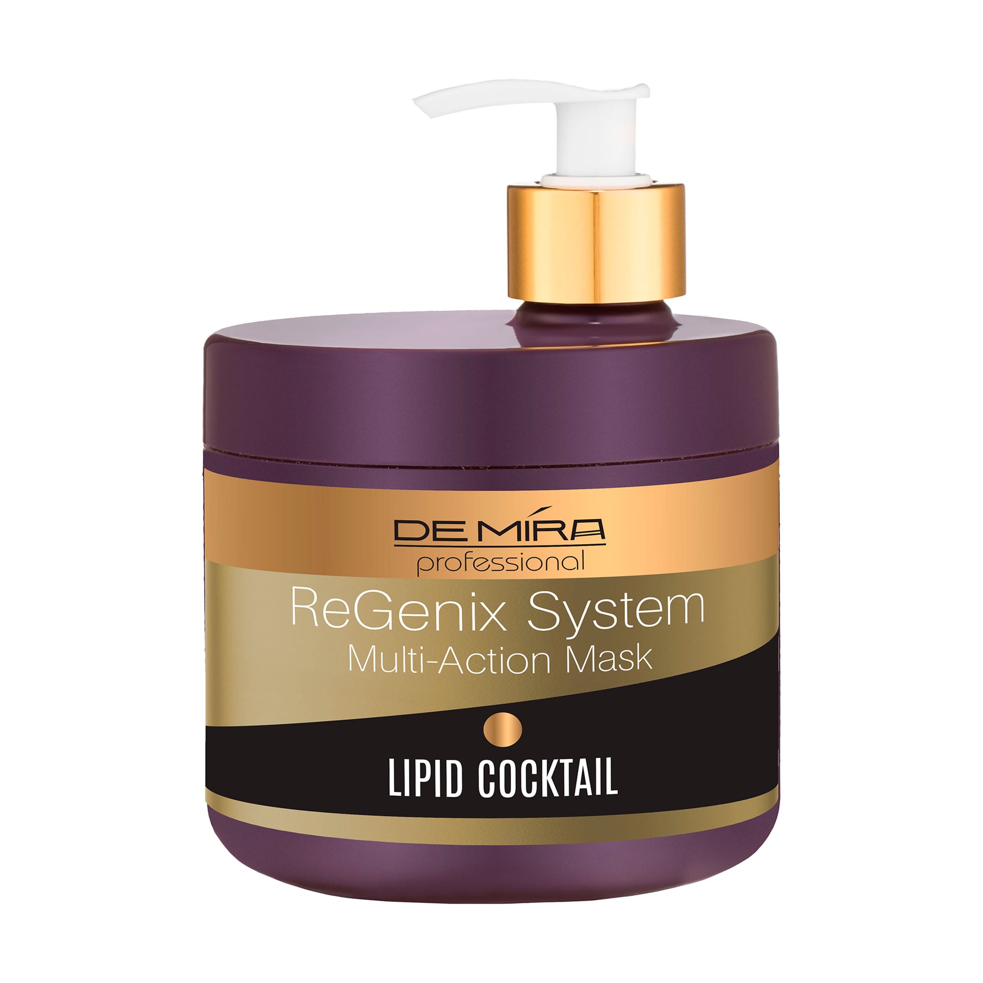 

Ліпідна коктейль-маска DeMira Professional ReGenix System Multi-Action Mask для відновлення волосся, 500 мл