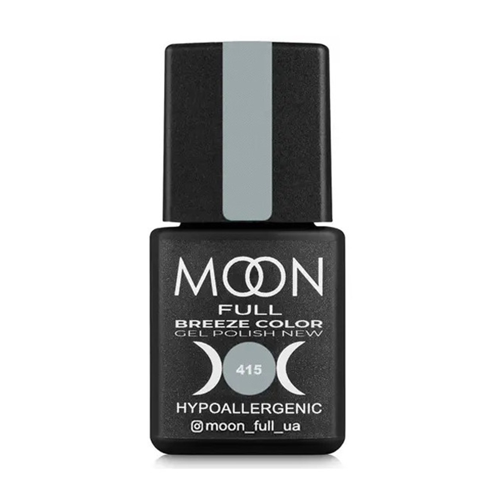 

Гель-лак для нігтів Moon Full Breeze Color Gel Рolish 415 Світло-сірий, 8 мл