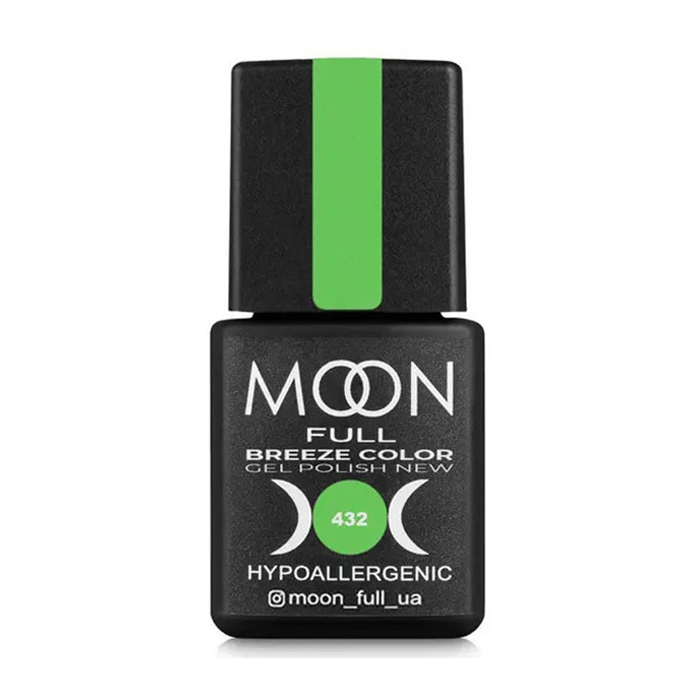 

Уцінка! Гель-лак для нігтів Moon Full Breeze Color Gel Рolish 432 Салатове яблуко, 8 мл