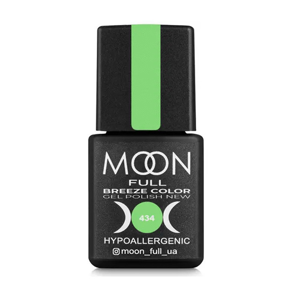 

Уцінка! Гель-лак для нігтів Moon Full Breeze Color Gel Рolish 434 Фісташково-салатовий, 8 мл