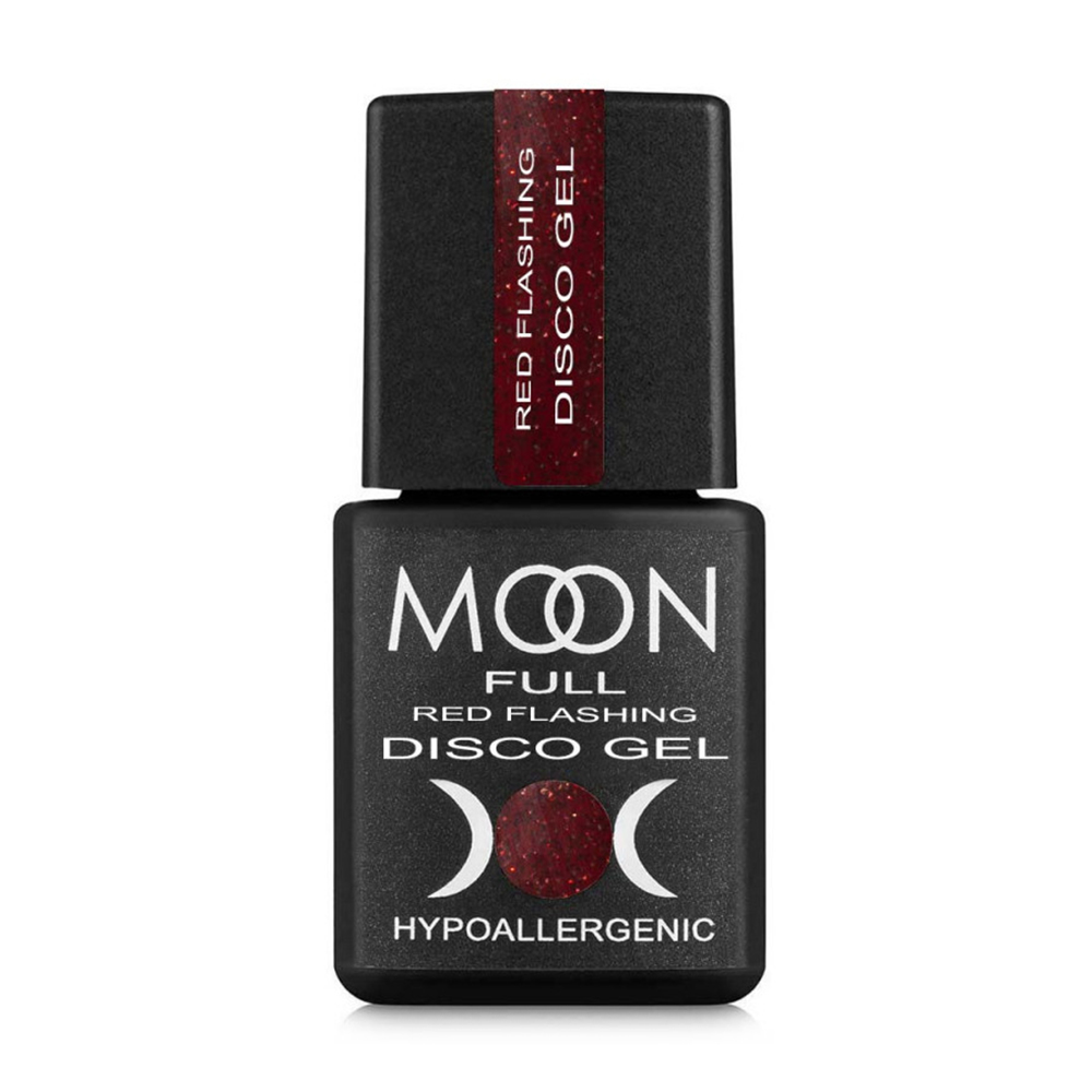 

Світловідбивний гель-лак для нігтів Moon Full Red Flashing Disko Gel RF08, 8 мл