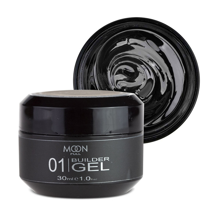 

Моделювальний гель для нігтів Moon Full Builder Gel 01 Прозорий, 30 мл