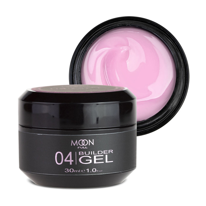 

Моделювальний гель для нігтів Moon Full Builder Gel 04 Ніжно-бузковий, 30 мл