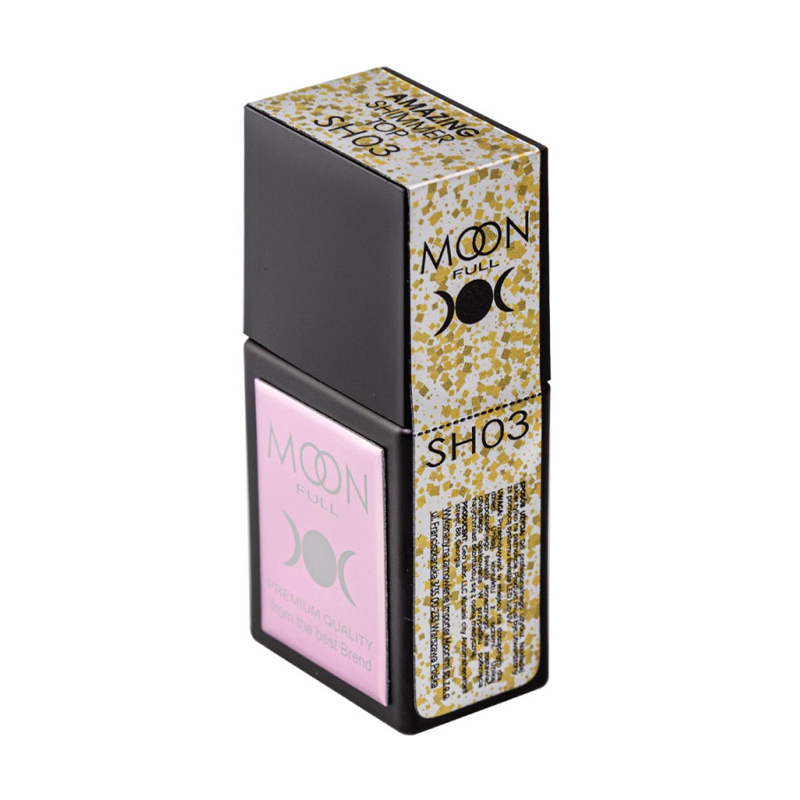 

Уцінка! Топ для гель-лаку Moon Full Amazing Shimmer Top з шимером, SH03, 12 мл