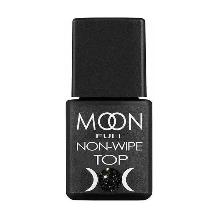 

Уцінка! Топ для гель-лаку Moon Full Leaf без липкого шару, Gold Black, 8 мл