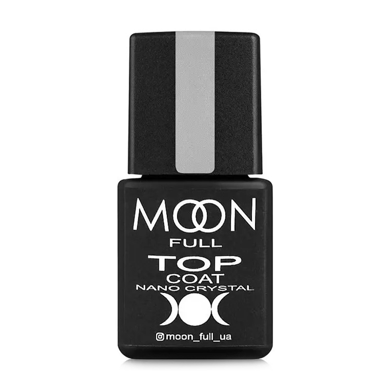 

Топ для гель-лаку Moon Full Nano Crystal Top Coat без липкого шару, 8 мл