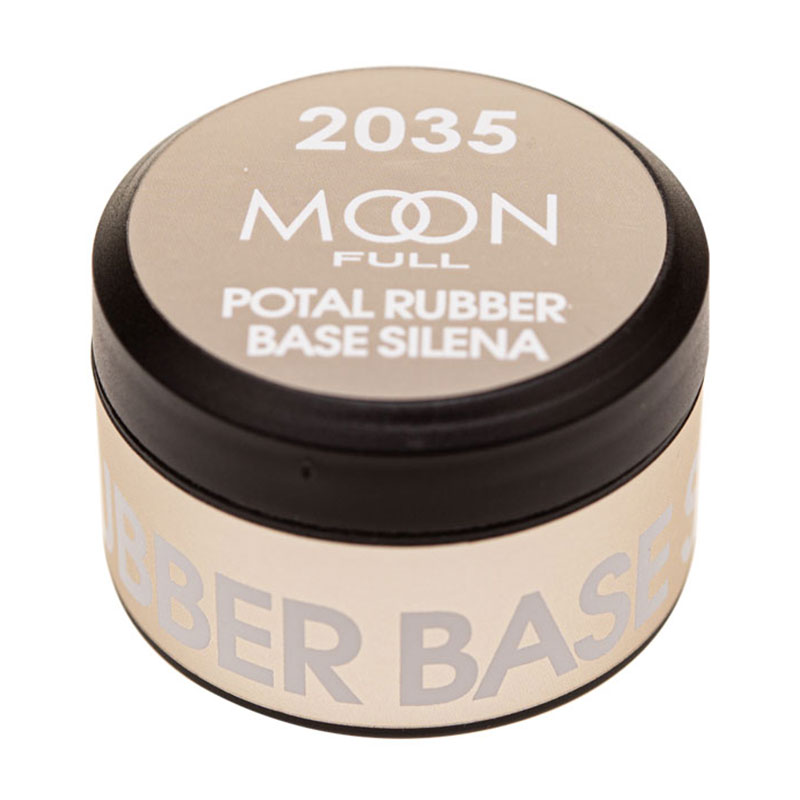 

Кольорова база для гель-лаку Moon Full Silena Rubber Base 2035 Натурально-рожева зі срібною поталлю, 15 мл