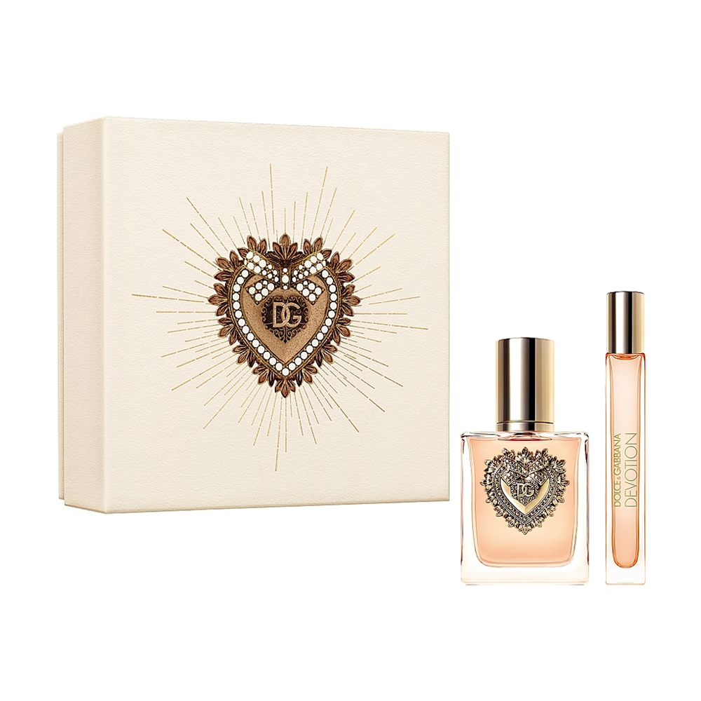 

Парфумований набір жіночий Dolce & Gabbana Devotion Gift Set (парфумована вода, 50 мл + парфумована вода, 10 мл)