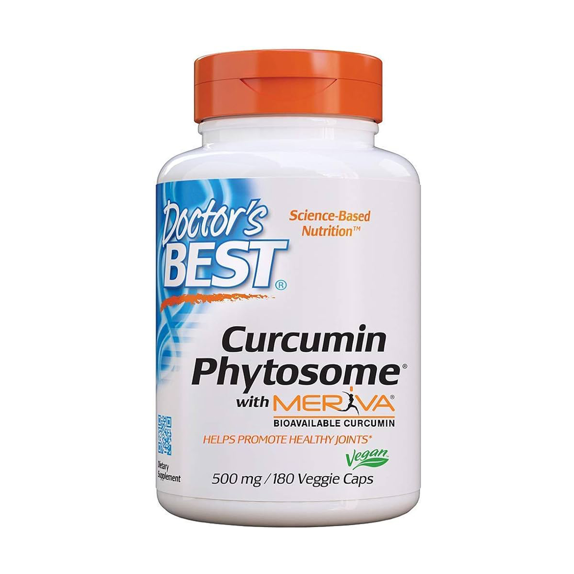 

Куркумін Doctor's Best Curcumin Phytosome with Meriva 500 мг, 180 веганських капсул