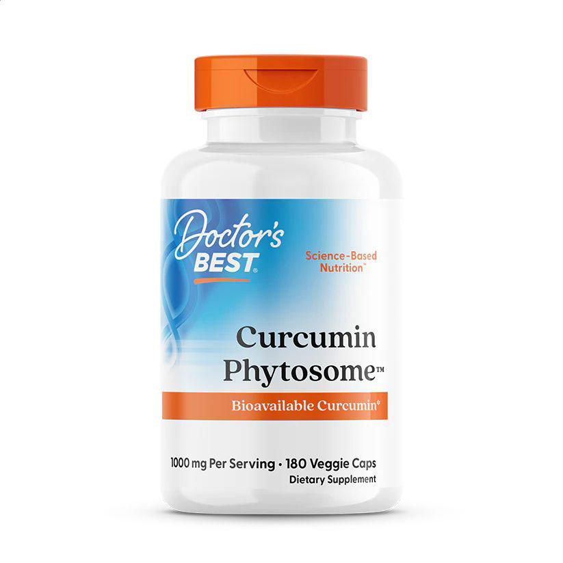 

Куркумін Doctor's Best Curcumin Phytosome with Meriva 1000 мг, 180 веганських капсул