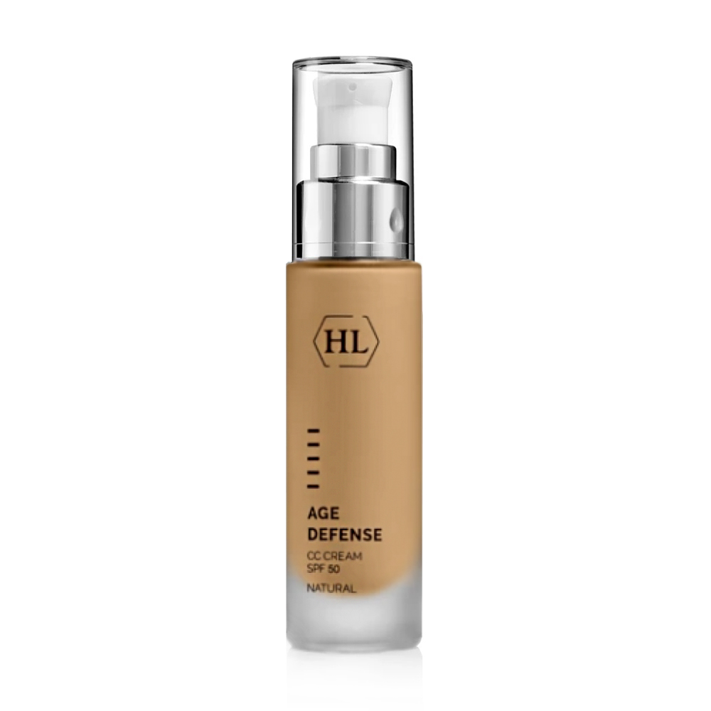 

Уцінка! Коригувальний CC-крем для обличчя Holy Land Cosmetics Age Defense CC Cream SPF 50, Natural, 50 мл