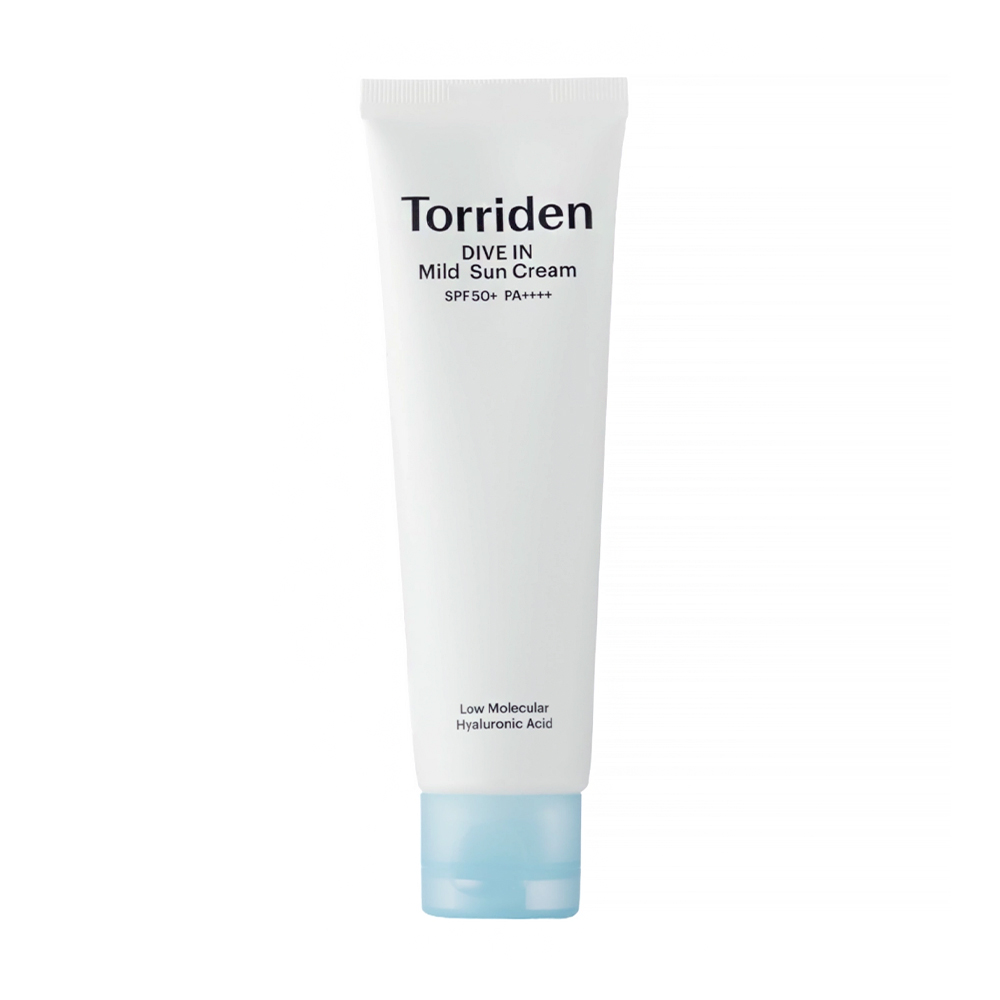 

Уцінка! М'який сонцезахисний крем для обличчя Torriden Dive In Low Molecular Hyaluronic Acid Mild Sun Cream SPF 50+ PA++++, 60 мл