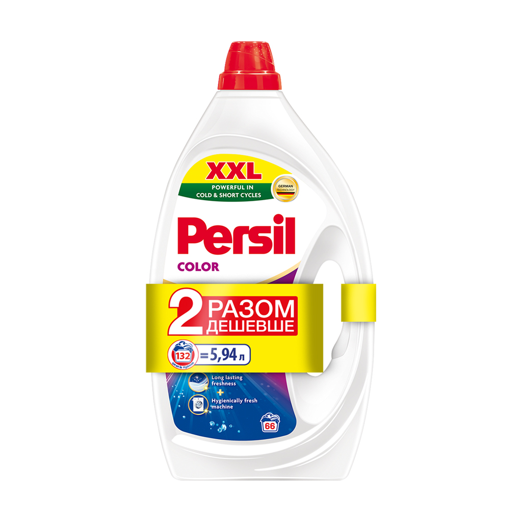 

Гель для прання Persil Color Deep Clean, 132 циклів прання, 2*2.97 л