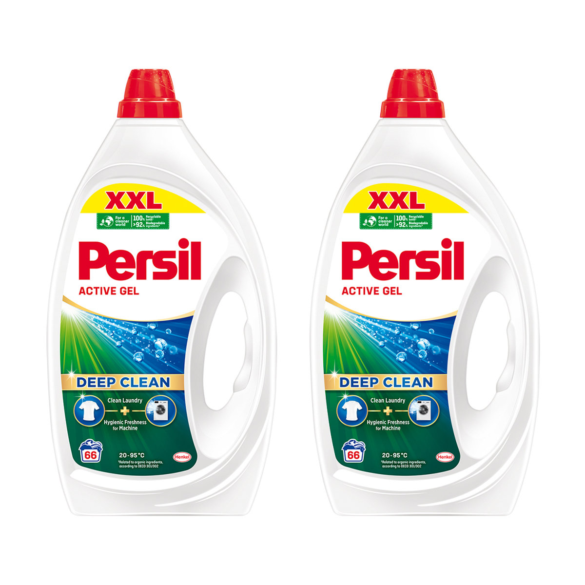 

Уцінка! Гель для прання Persil Active Gel, 132 циклів прання, 2*2.97 л