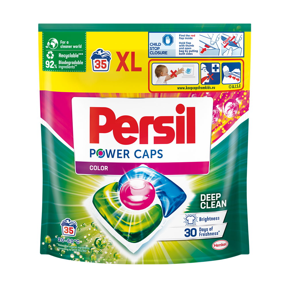 

Уцінка! Капсули для прання Persil Power Caps Color Deep Clean, 35 циклів прання, 35 шт