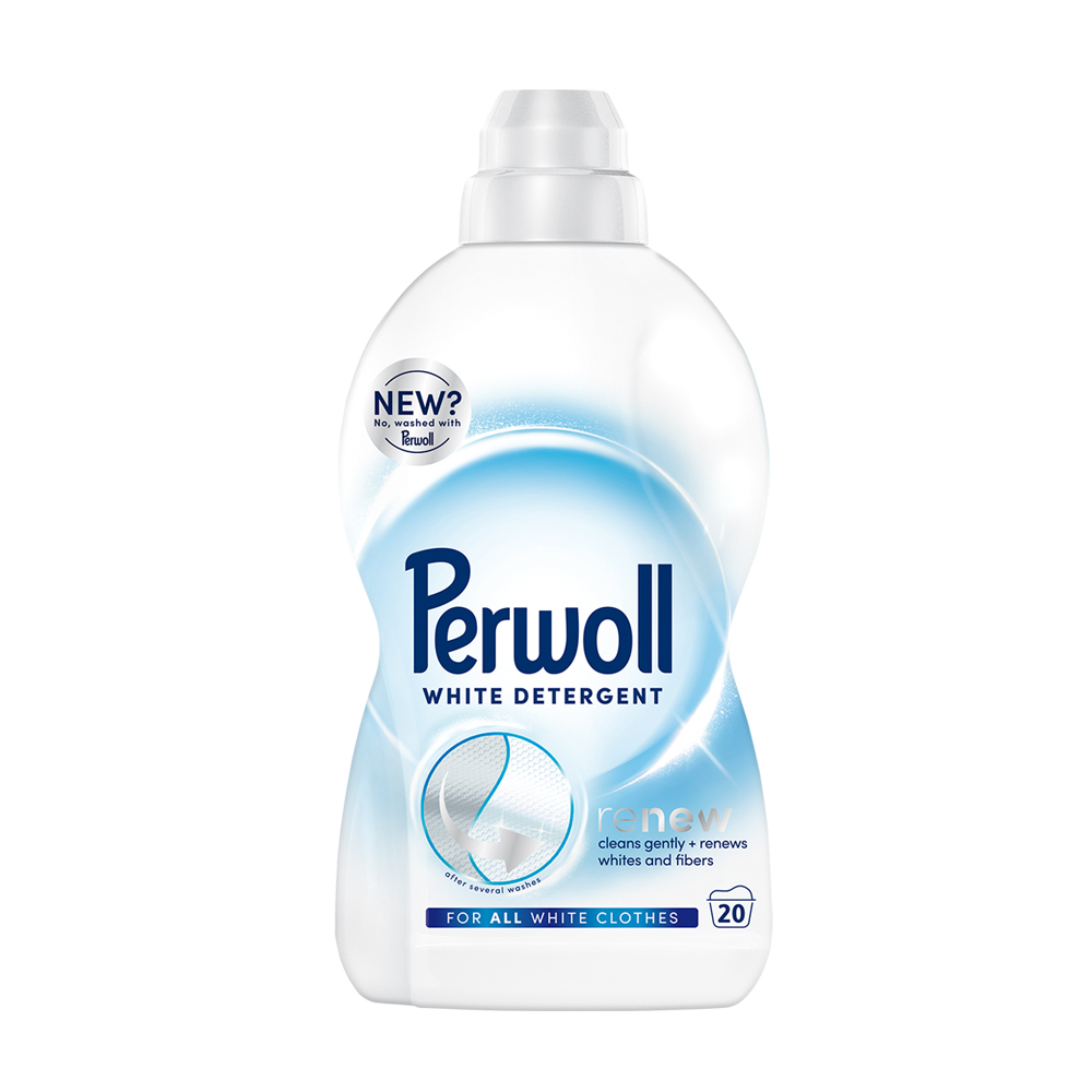 

Уцінка! Засіб для делікатного прання Perwoll Renew White Detergent для білих речей, 20 циклів прання, 1 л