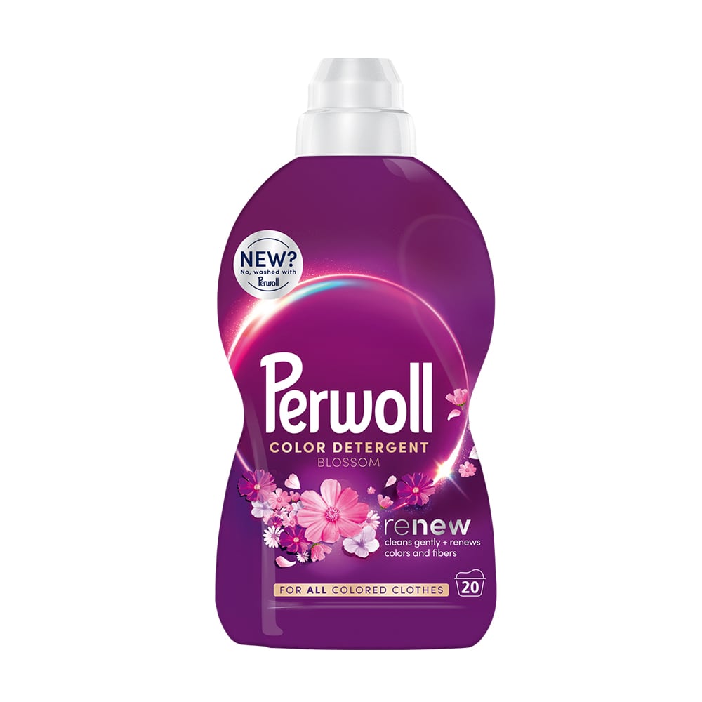 

Гель для делікатного прання Perwoll Renew Color Detergent Blossom Відновлення та аромат, 20 циклів прання, 1 л