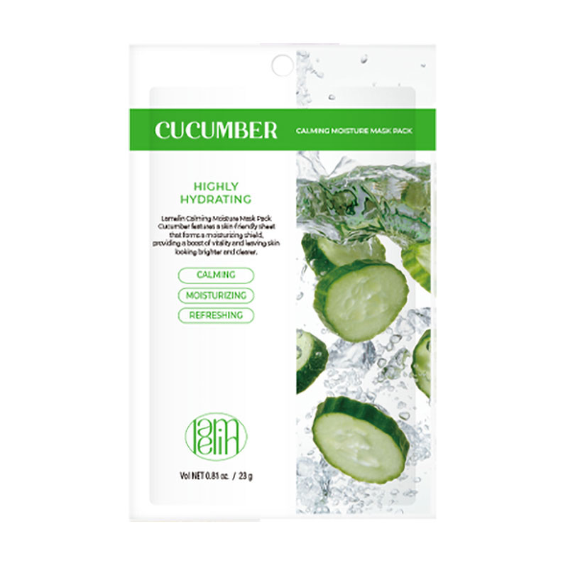 

Уцінка! Тканинна маска для обличчя Lamelin Calming Moisture Mask Pack Cucumber, 23 г