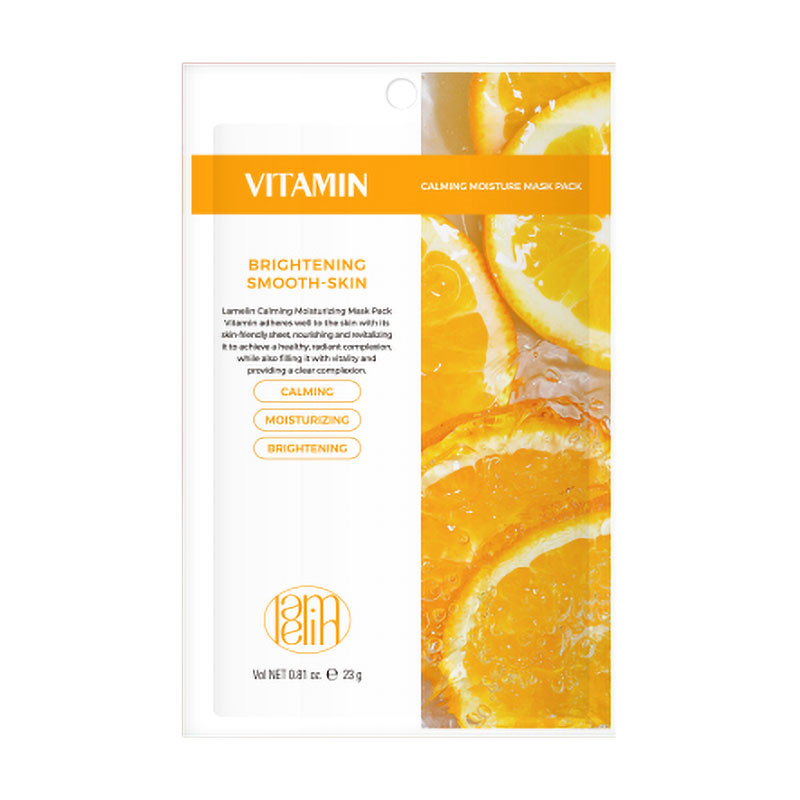 Тканинна маска для обличчя Lamelin Calming Moisture Mask Pack Vitamin, 23 г