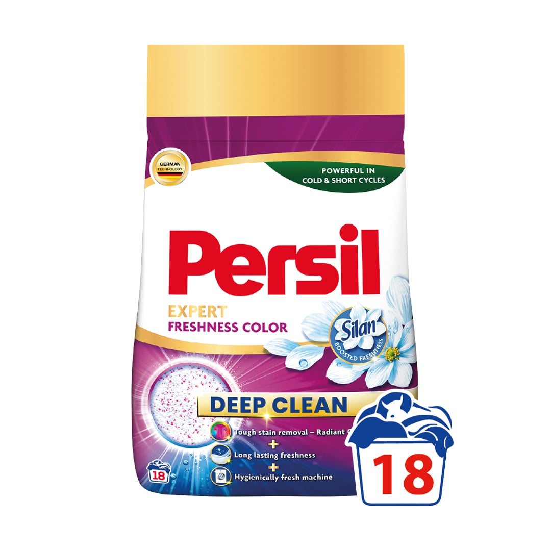 Пральний порошок Persil Expert Color Deep Clean Свіжість від сілан, автомат, 18 циклів прання, 2.7 кг