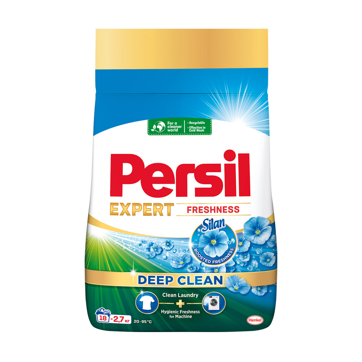 

Уцінка! Пральний порошок Persil Expert Deep Clean Свіжість від сілан для світлих і білих речей, автомат, 18 циклів прання, 2.7 кг