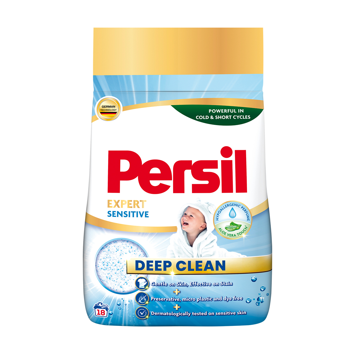 

Пральний порошок Persil Expert Sensitive Deep Clean, автомат, 18 циклів прання, 2.7 кг