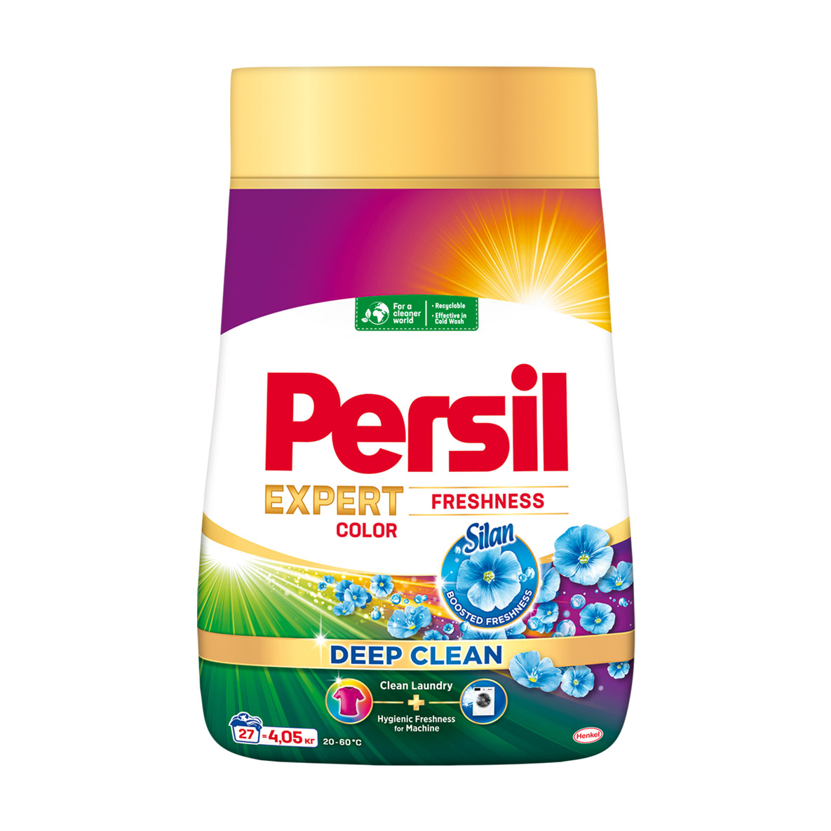 

Уцінка! Пральний порошок Persil Expert Color Deep Clean Свіжість від сілан, автомат, 27 циклів прання, 4.05 кг