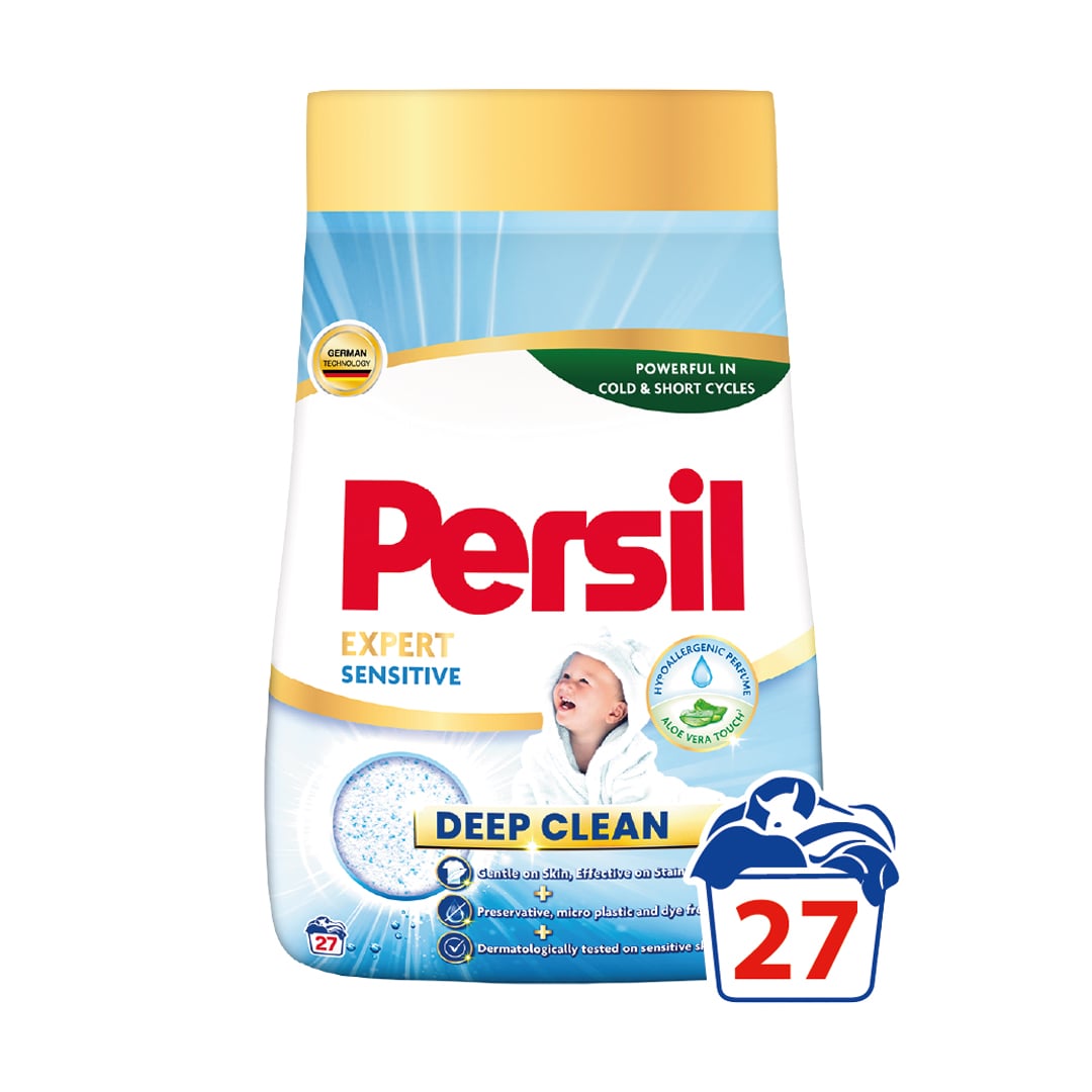 Пральний порошок Persil Expert Sensitive Deep Clean, автомат, 27 циклів прання, 4.05 кг