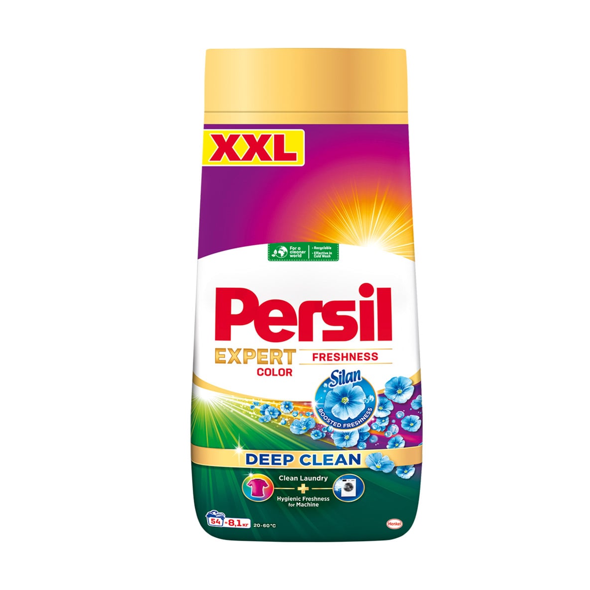

Уцінка! Пральний порошок Persil Expert Color Deep Clean Свіжість від сілан, автомат, 54 цикли прання, 8.1 кг